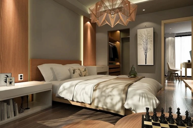 strukturiertes zimmer